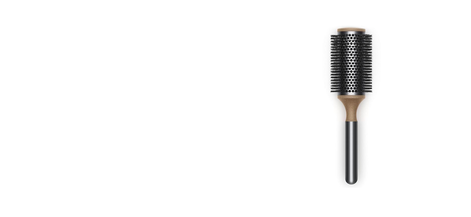 Spazzola tonda Dyson diametro 45mm nichel e nera