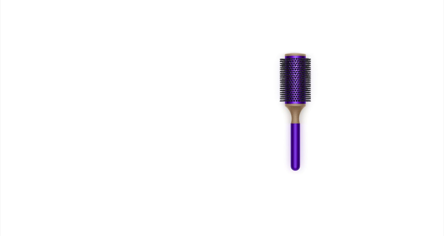 Cepillo redondo Dyson Vented Barrel (45 mm) morado/negro | Dyson.es