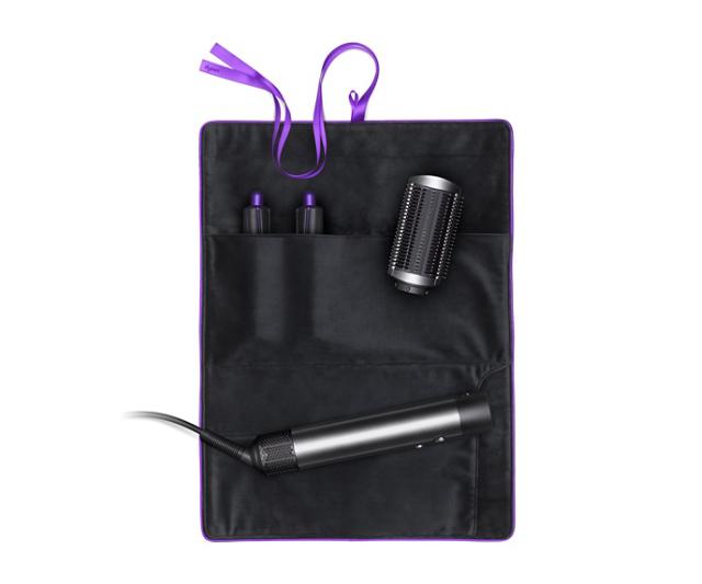 Dyson Airwrap travel pouch attachment layout
