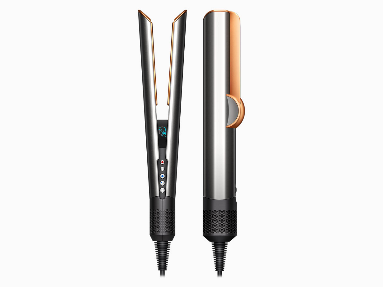 Dyson Airstrait straightener in Nickel Copper