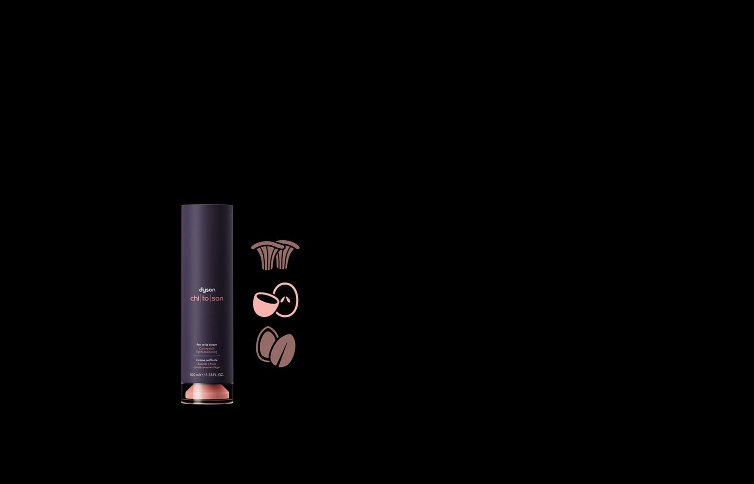 Dyson Chitosan pump-bottle with grapes icon highlighted