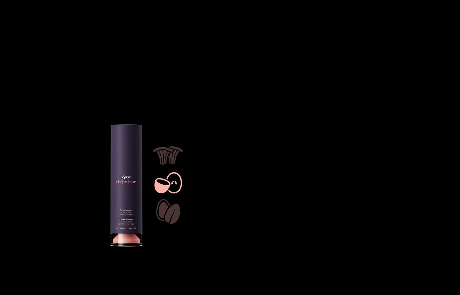 Dyson Chitosan pump-bottle with grapes icon highlighted