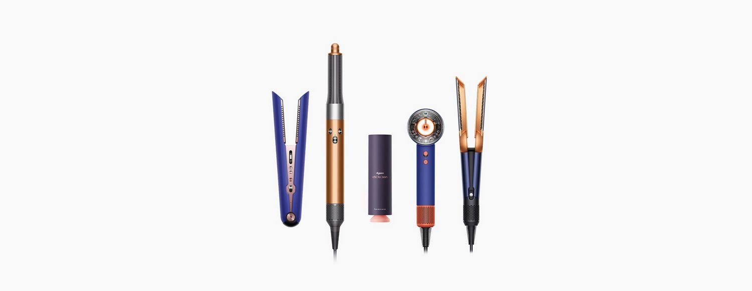 Dyson hair care devices and styling products