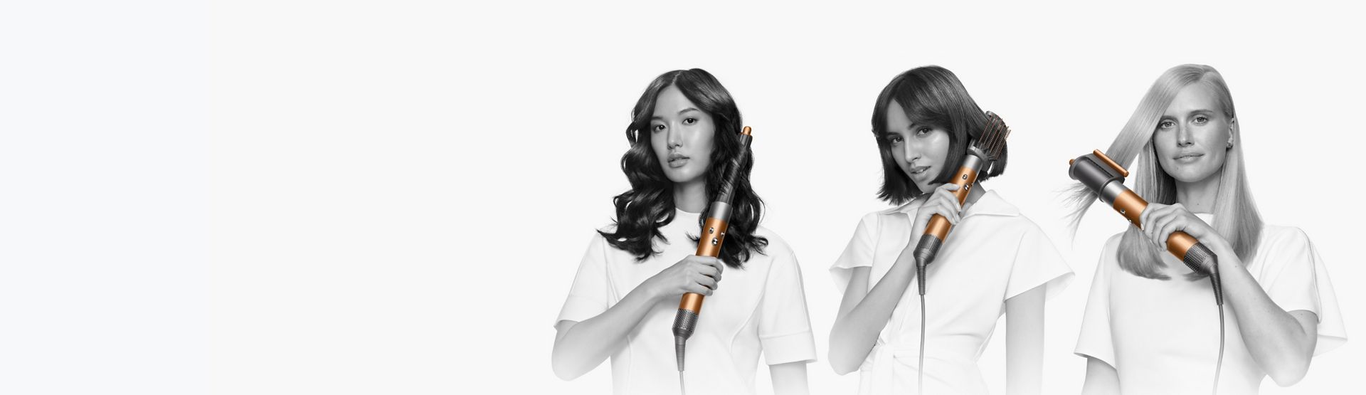 Styler dyson airwrap usato per arricciare, lisciare e definire i capelli