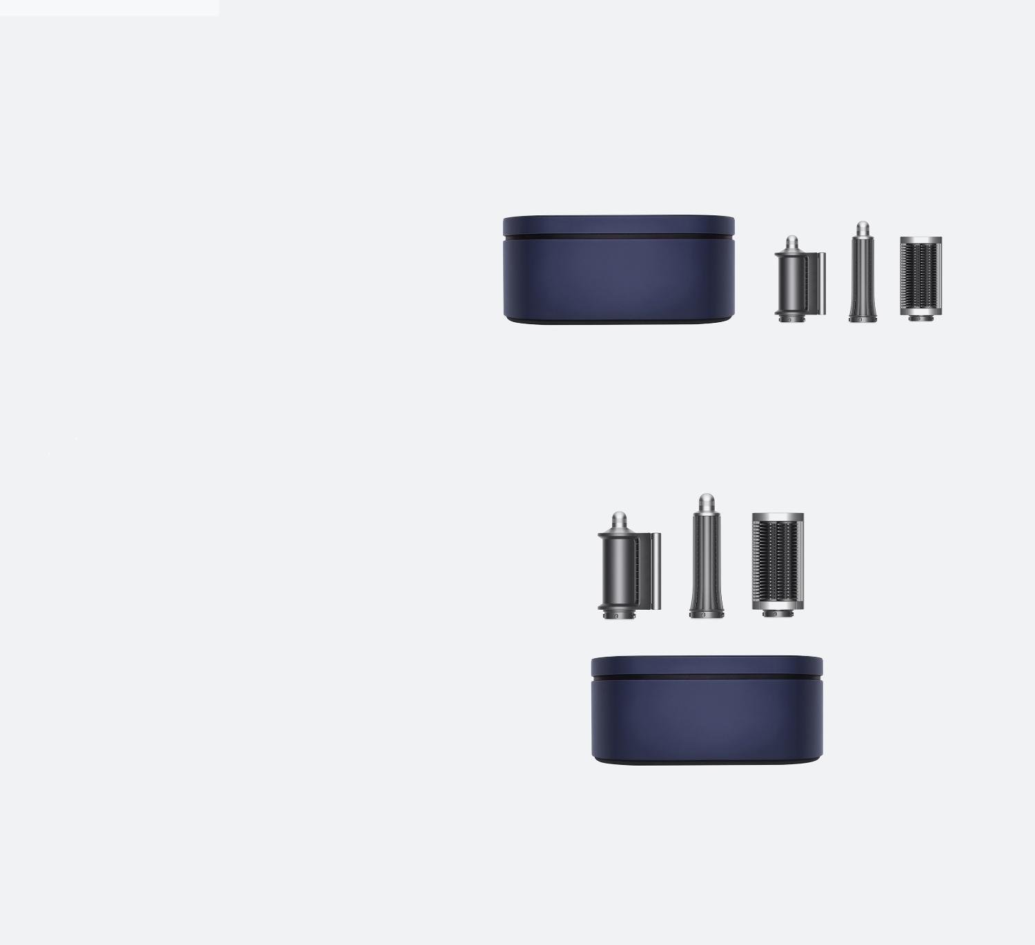 Opbergdoos en opzetstukken van de Dyson Airwrap multistyler