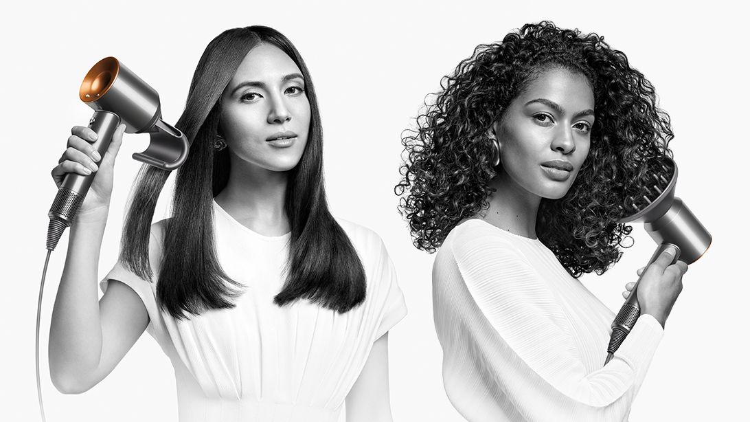 Jen Atkin and a Dyson Engineer