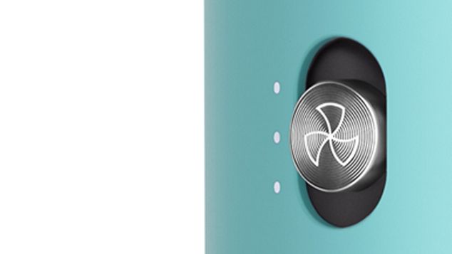 A crop of the air speed button with three settings