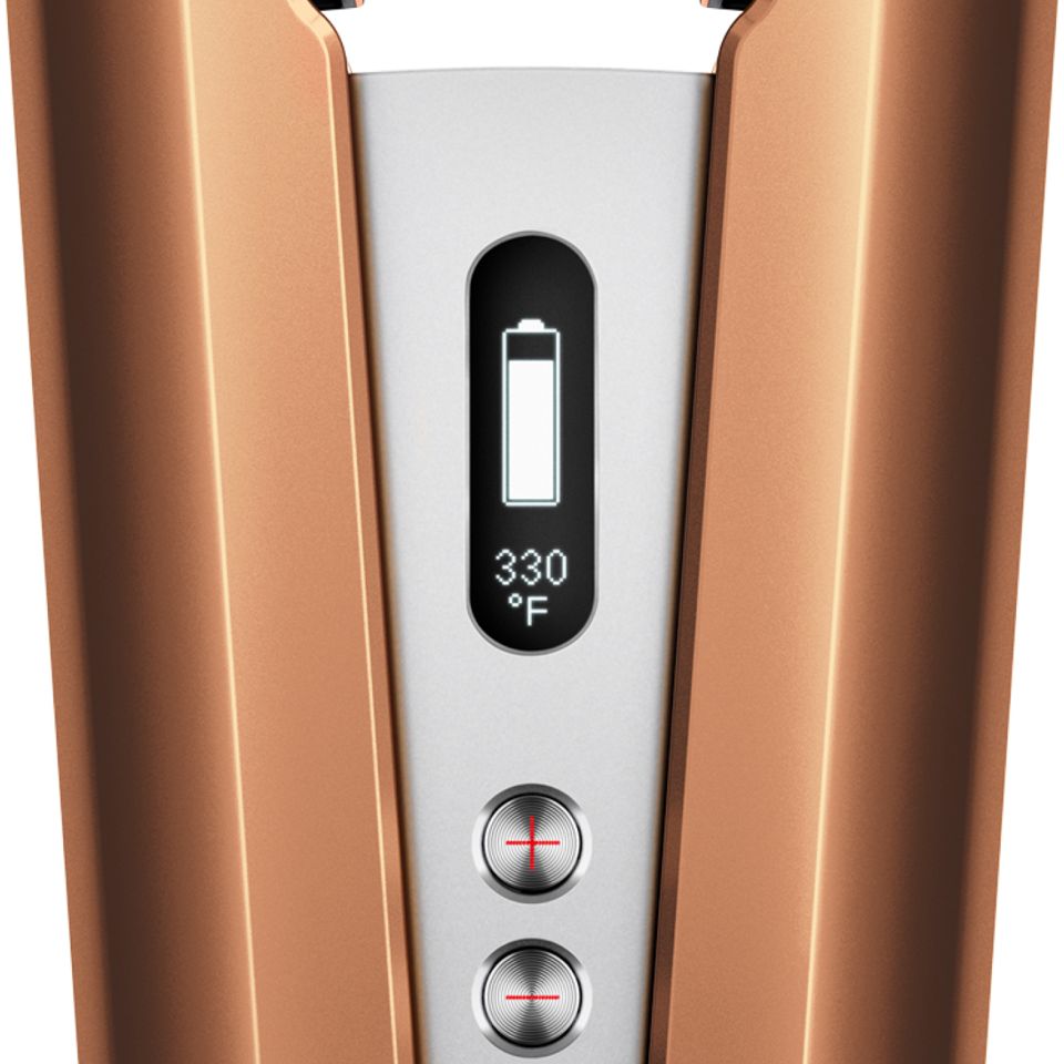Dyson Corrale OLED screen displaying battery level