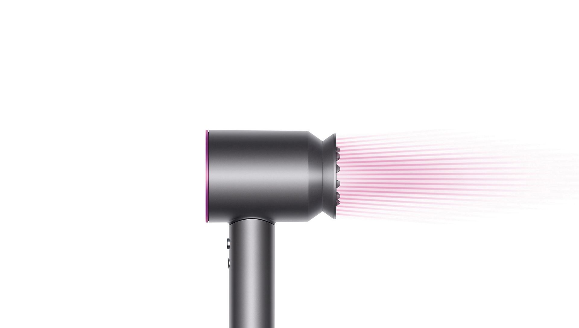 Scrolling images of Dyson Supersonic styling attachments