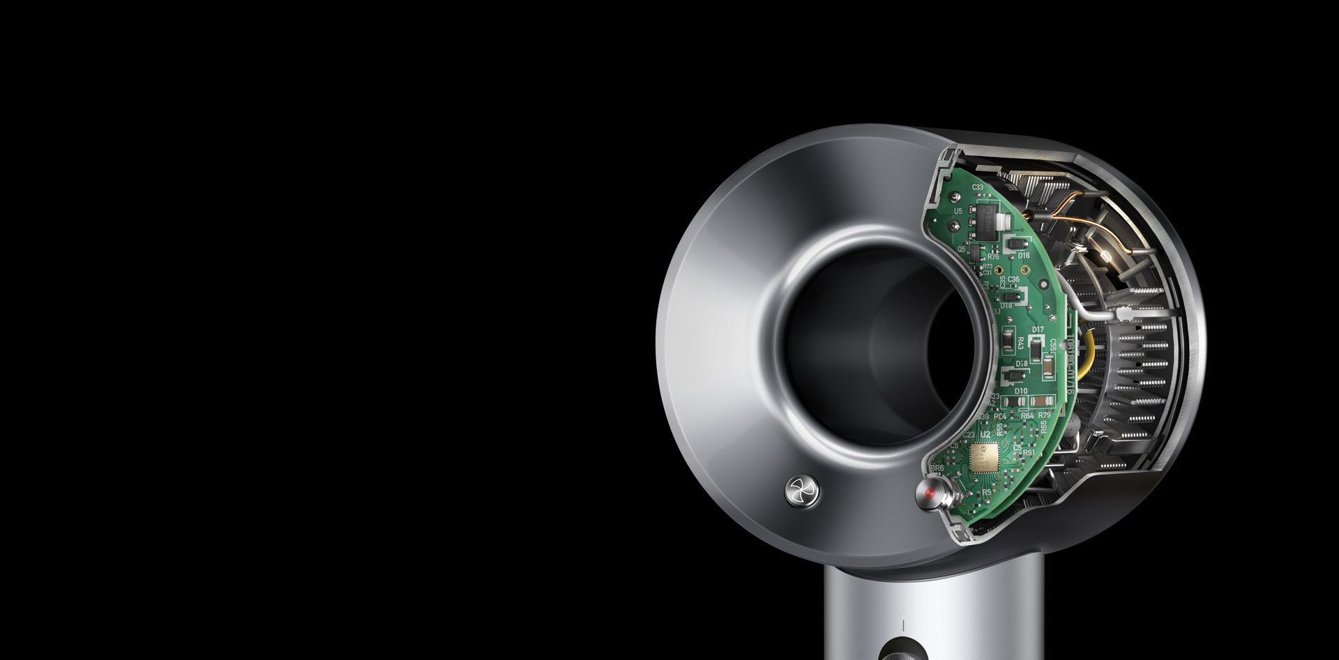 Контроль тепла на професійному фені Dyson Supersonic™ Контроль тепла на професійному фені Dyson Supersonic™