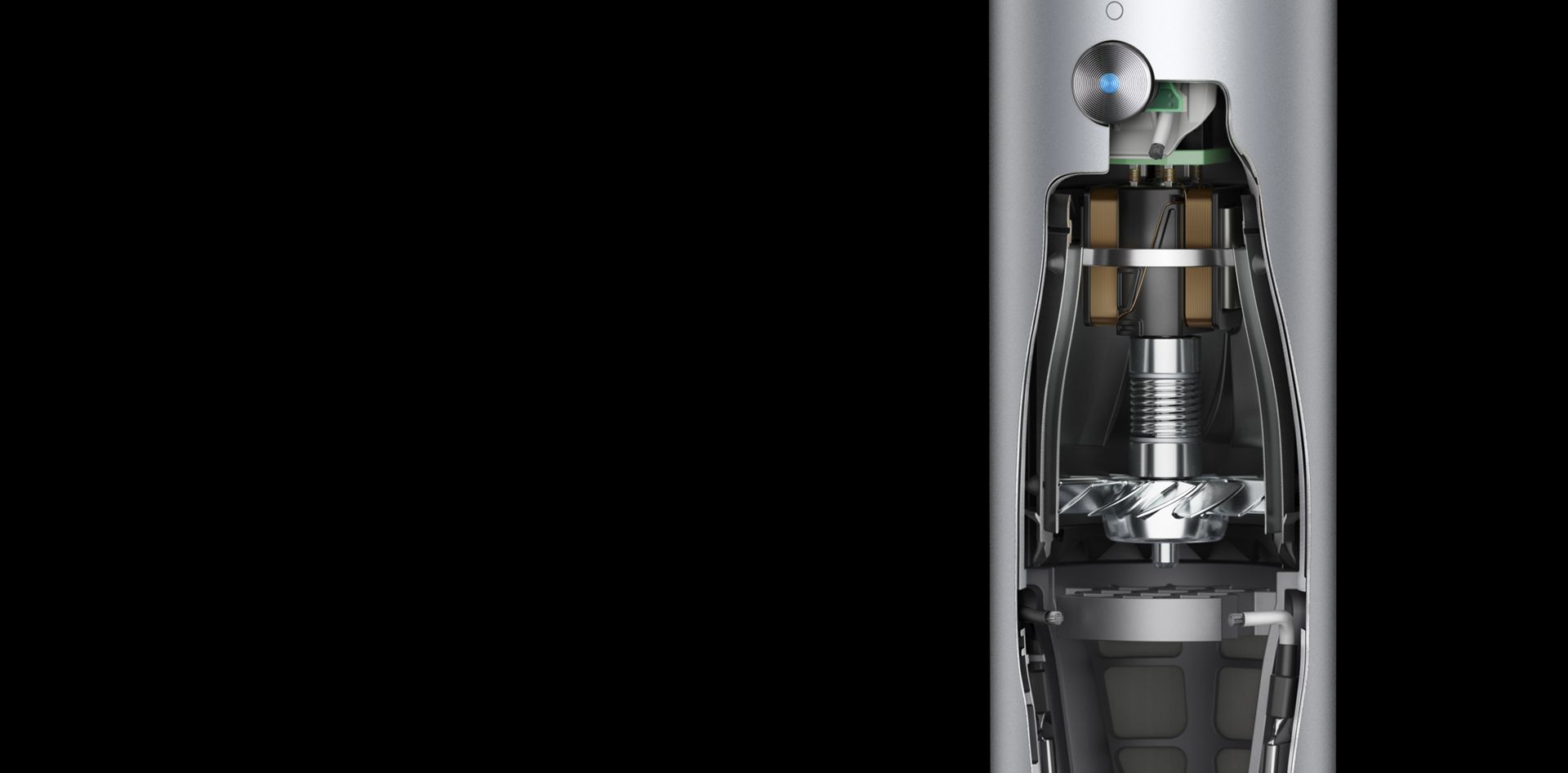 Розріз із цифровим двигуном Dyson V9 Розріз із цифровим двигуном Dyson V9