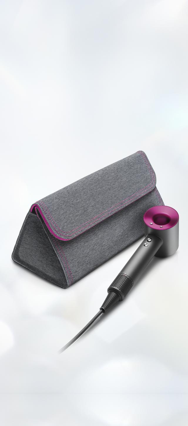 Grey And Fuchsia Storage Bag