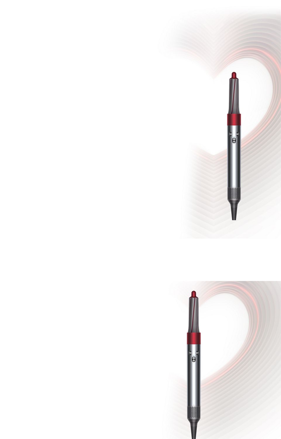 Femme qui prépare sa coiffure avec un Dyson Airwrap cuivré