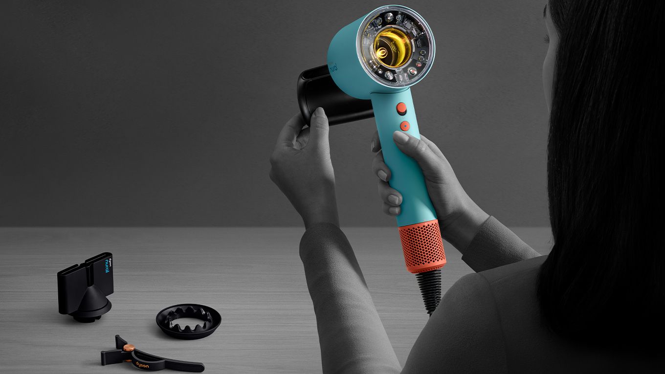 Microscopic close-up of smooth hair strands