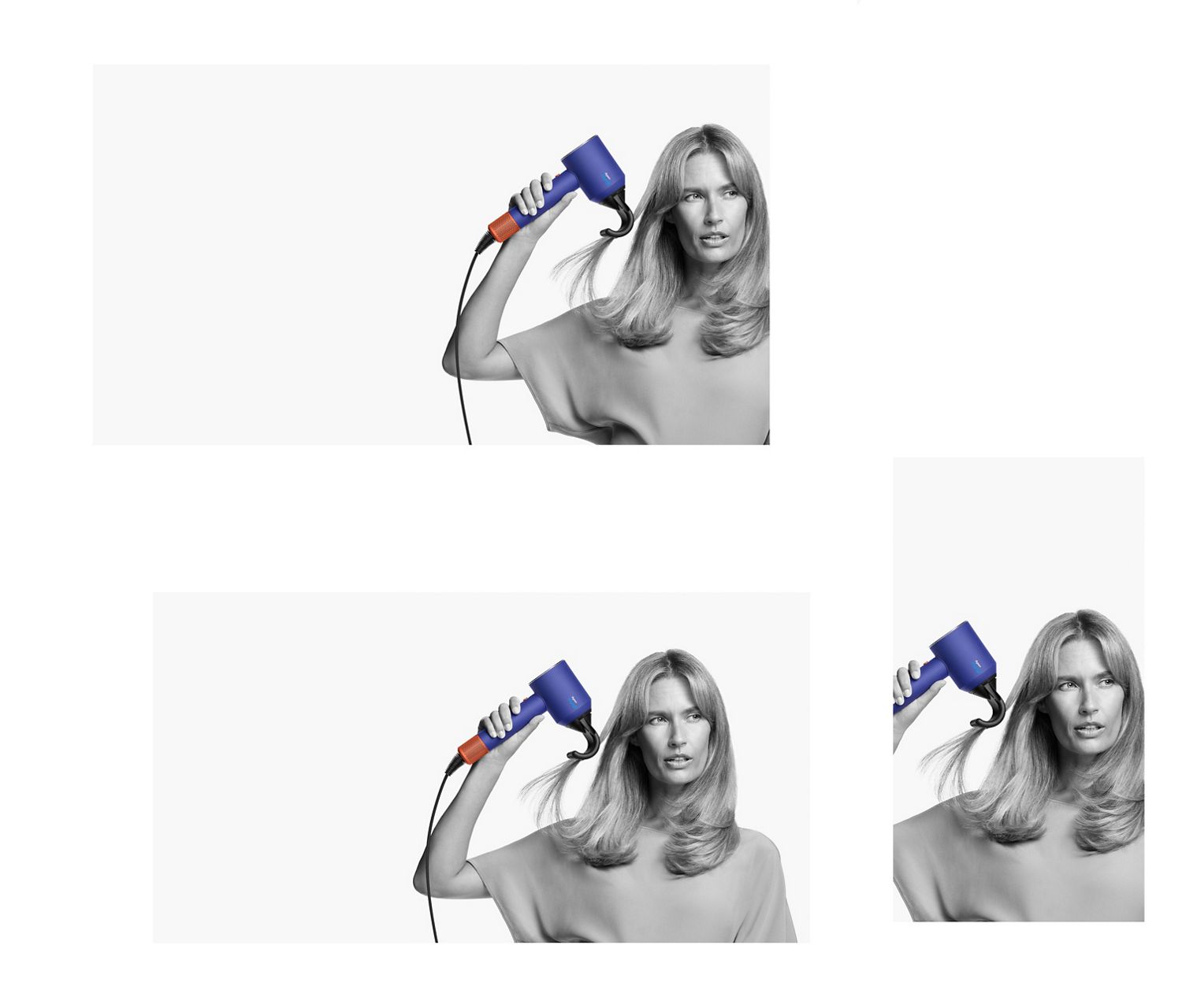 Female model using the Flyaway attachment