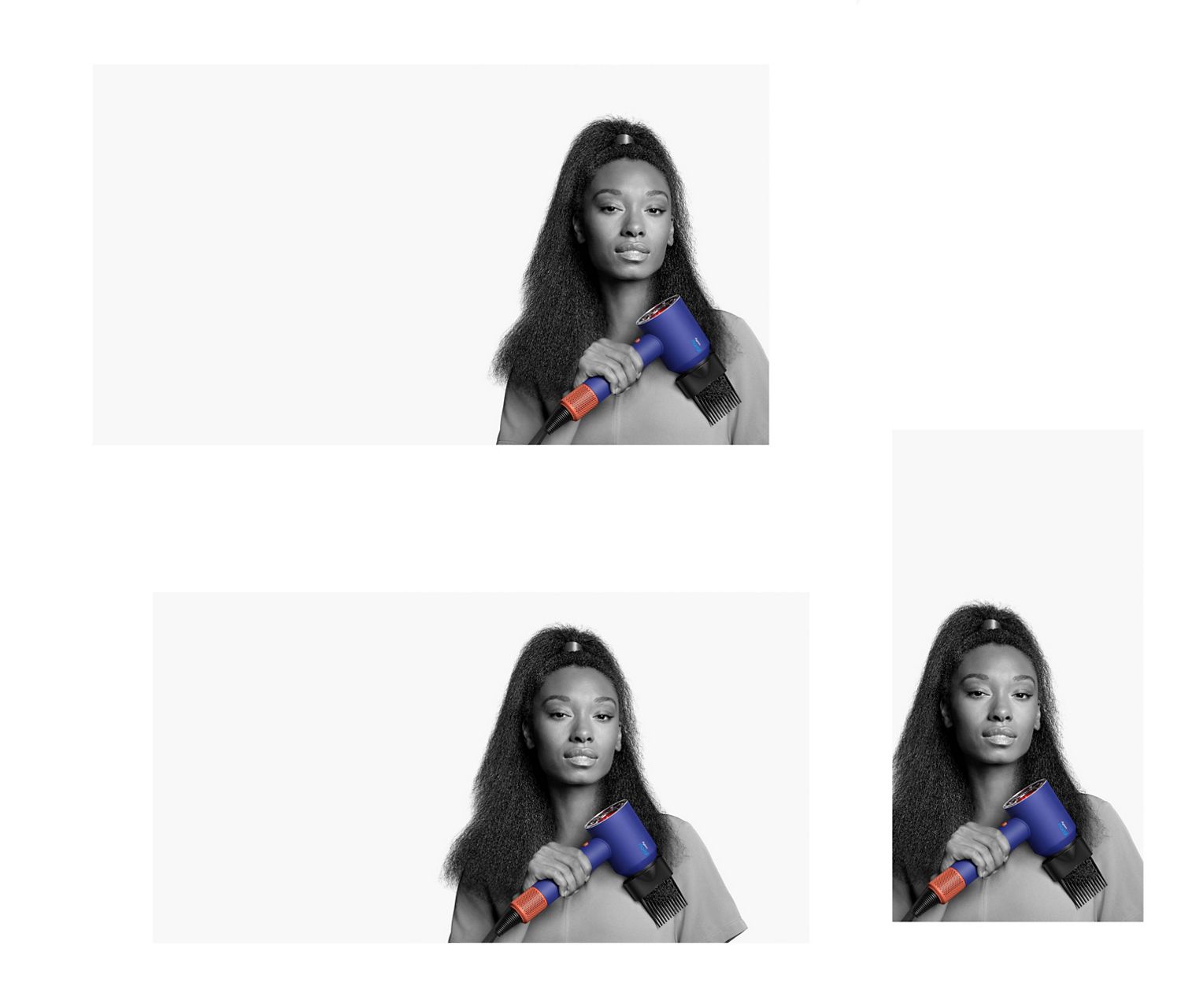 Female model using the Wide-tooth comb Female model using the Wide-tooth comb