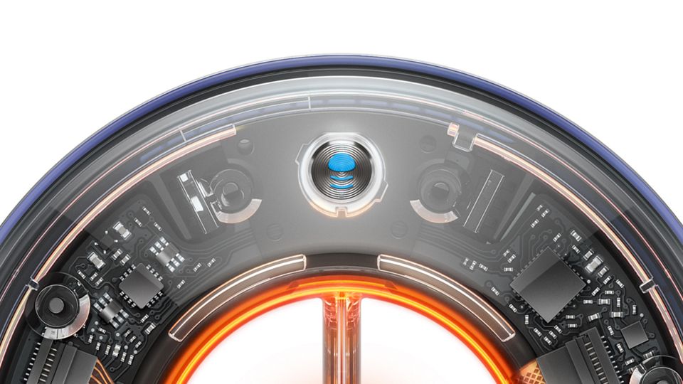 Close-up of airflow settings.