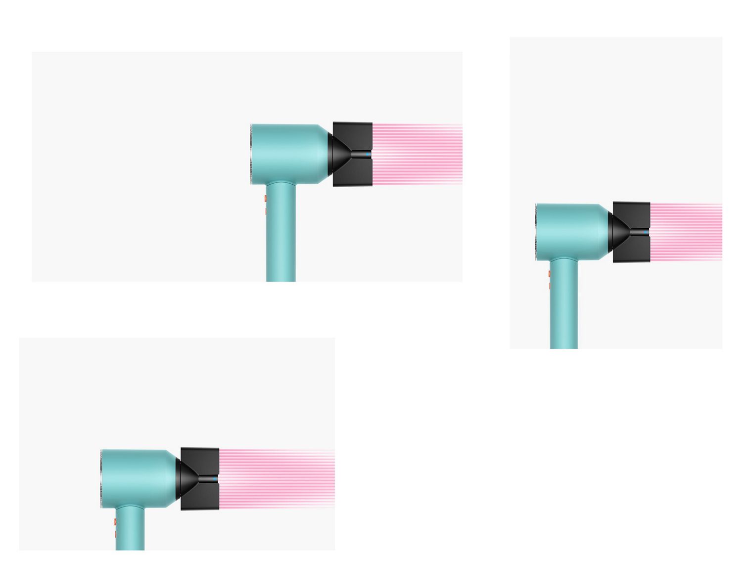 Airflow of the Styling concentrator