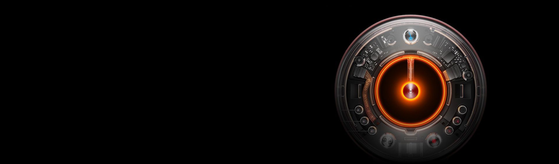 Teknologien inde i hårtørreren Dyson Supersonic Nural gennem den klare endehætte på åbningen.