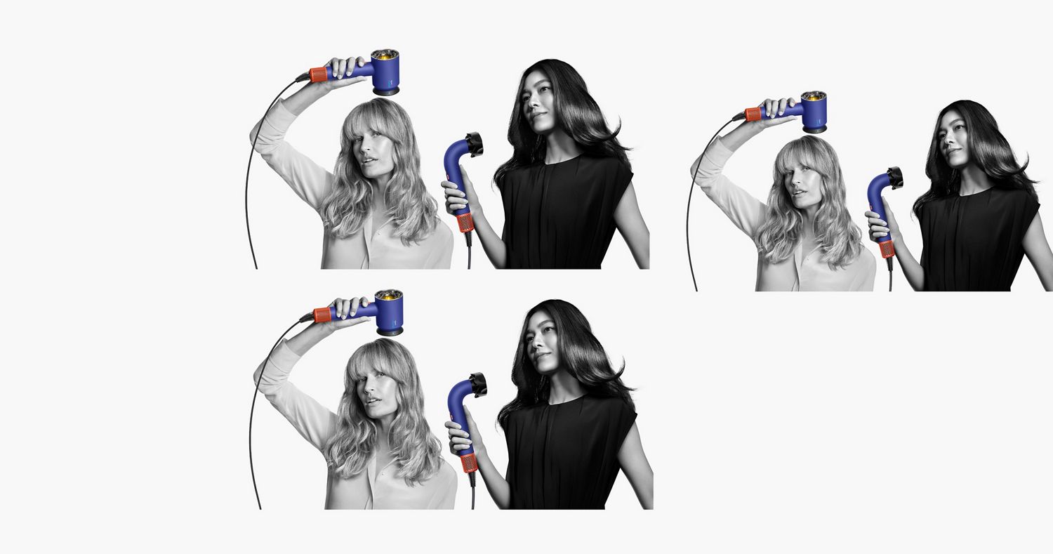 Bilder der Stylingaufsätze für den Dyson Supersonic