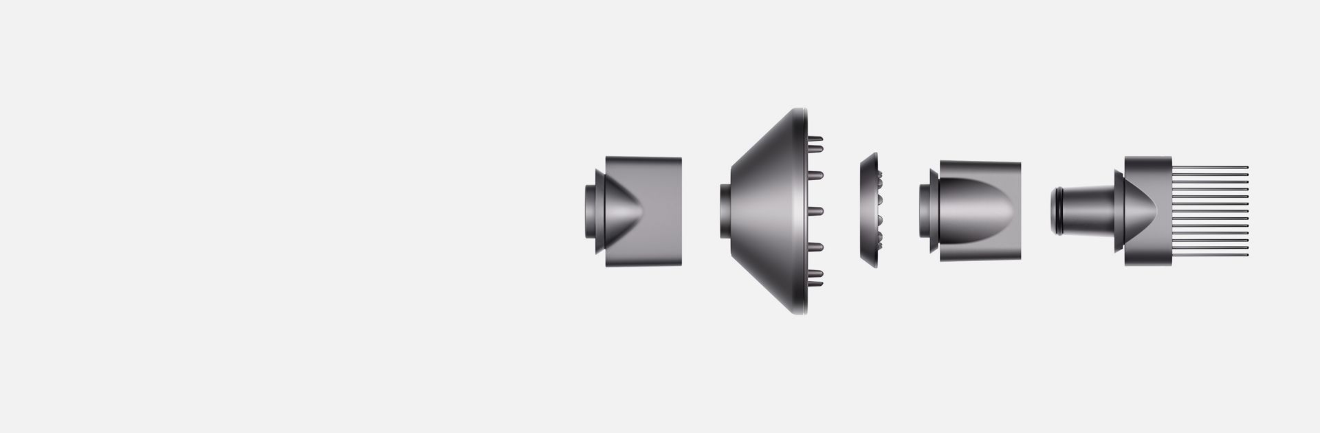 Immagini degli accessori del Dyson Supersonic
