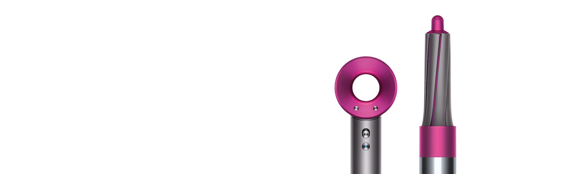 2 modelle che utilizzano l'asciugacapelli Dyson Supersonicᵀᴹ con diversi accessori