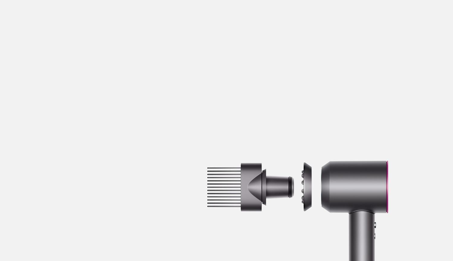 Range of Dyson Supersonic™ hair dryer attachments