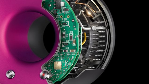 Röntgenbild vom Innenleben des Dyson Supersonic Kopfs