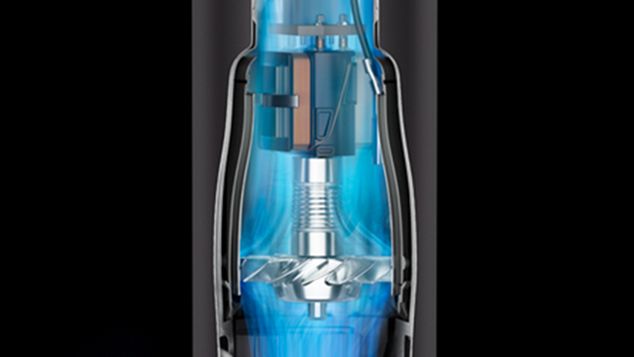 Detailaufnahme des Motors im Dyson Supersonic Haartrockner