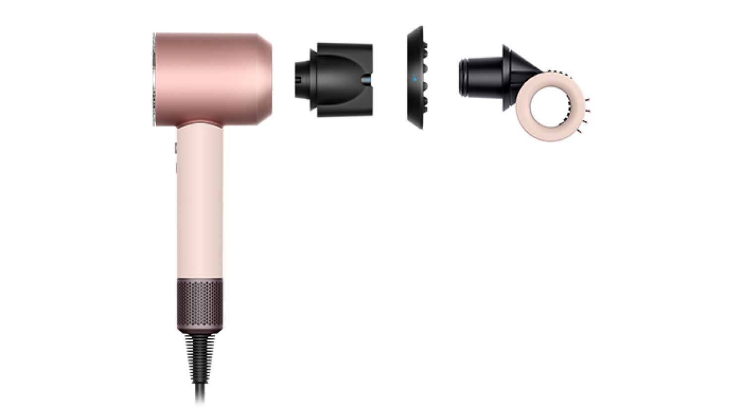 Dyson Supersonic Nural Shine ヘアドライヤー セラミックピンク 低温ツール、なめらかツール、ツヤ出しツール