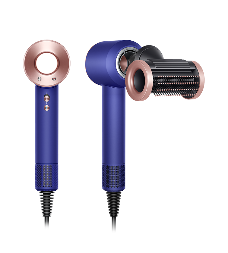 Dyson V12s Detect Slim Submarineを横と正面から見た図。
