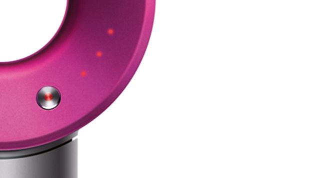 Nahaufnahme der Bedientasten des Dyson Supersonic