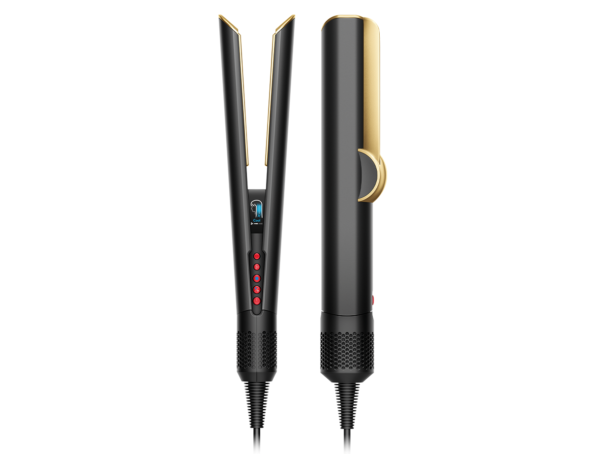 Dyson Airstrait™ straightener in Onyx black and gold
