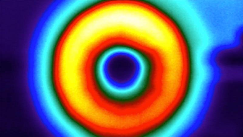 Thermal image of cooler airflow from the Gentle air attachment
