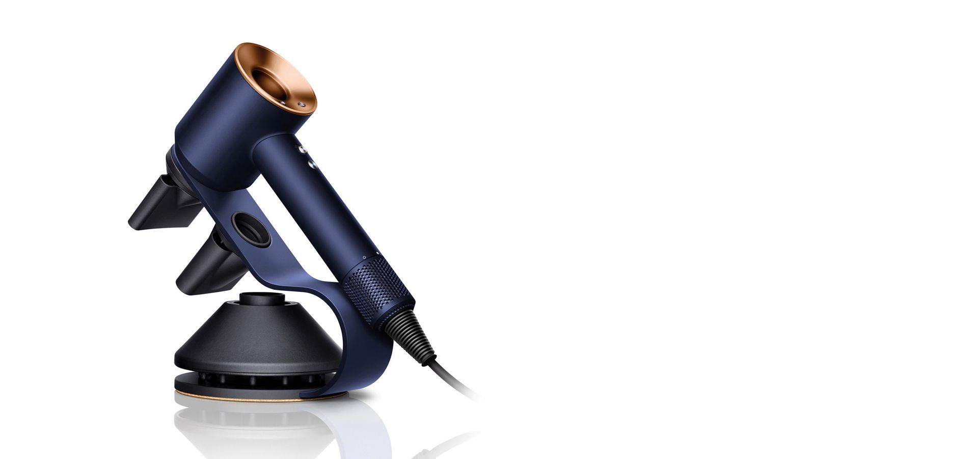Stand blu scuro per l'asciugacapelli Dyson Supersonic™