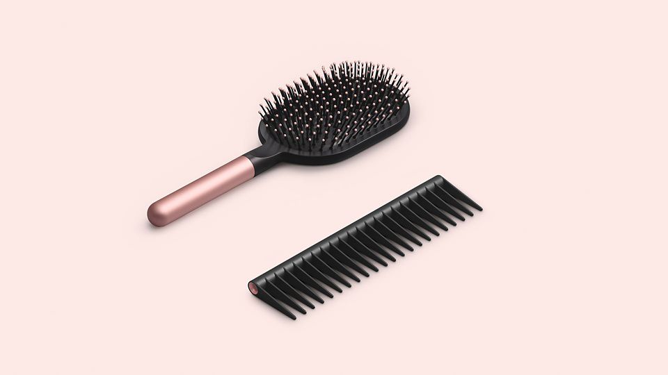 Dyson-designed Paddle brush and detanging comb