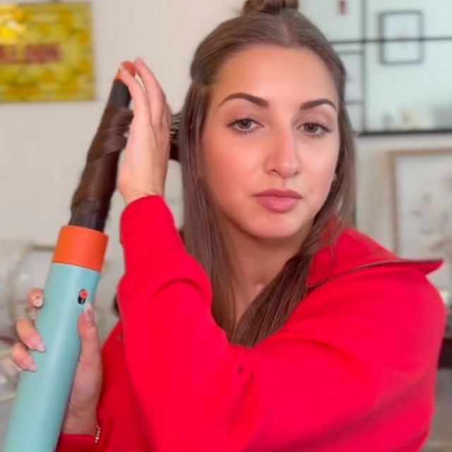 Dyson Airwrap Co-anda2x™ multi-styler and dryer Straight+Wavy (Amber silk/ Pink champagne)