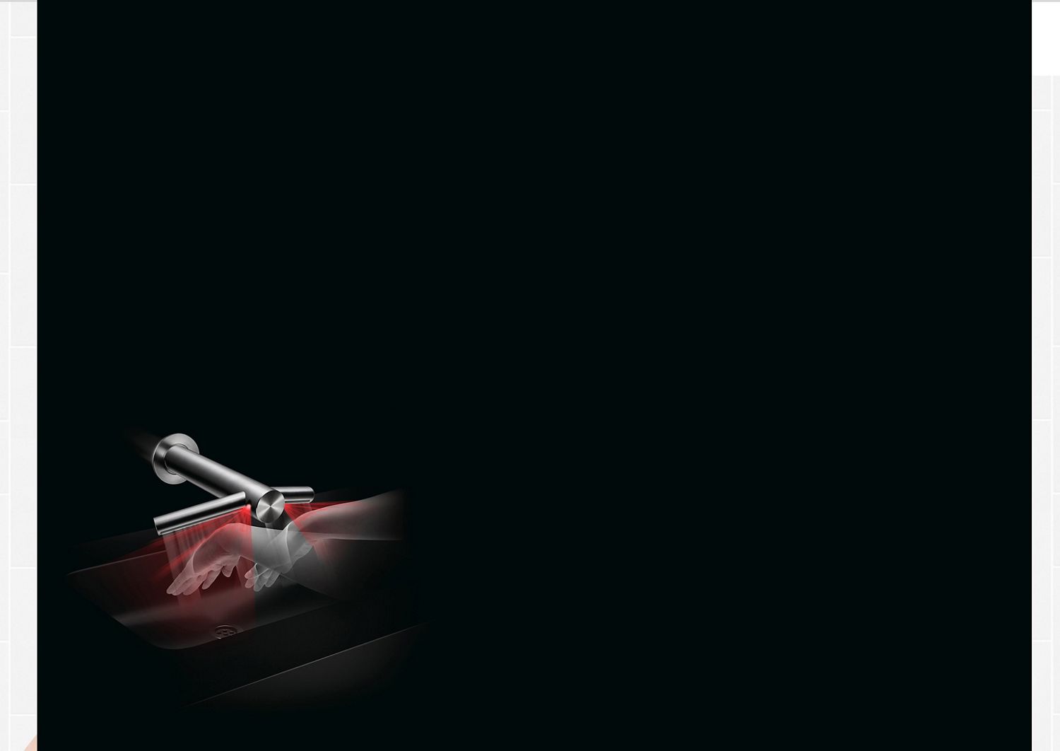 Drying hands with Dyson Airblade™ Wash+Dry hand dryer Drying hands with Dyson Airblade™ Wash+Dry hand dryer