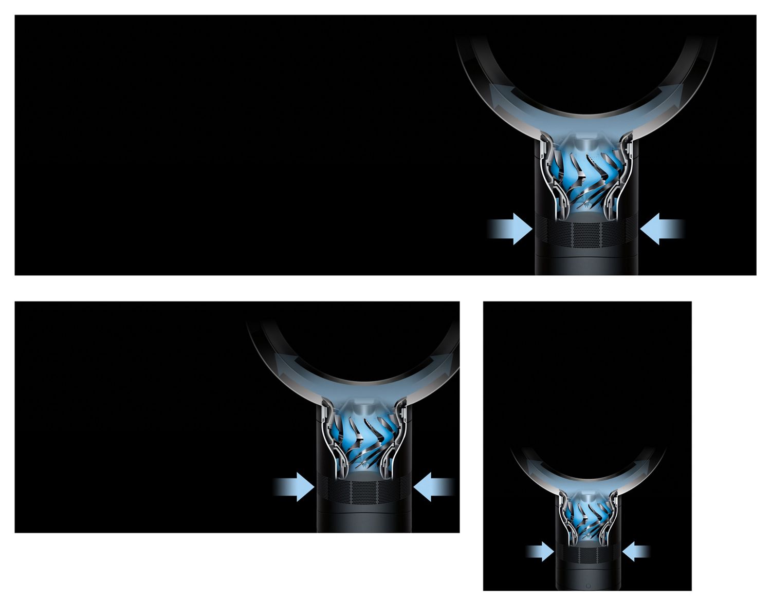 The Dyson PencilVac Fluffycones cleaner cleans around the legs of a chair.