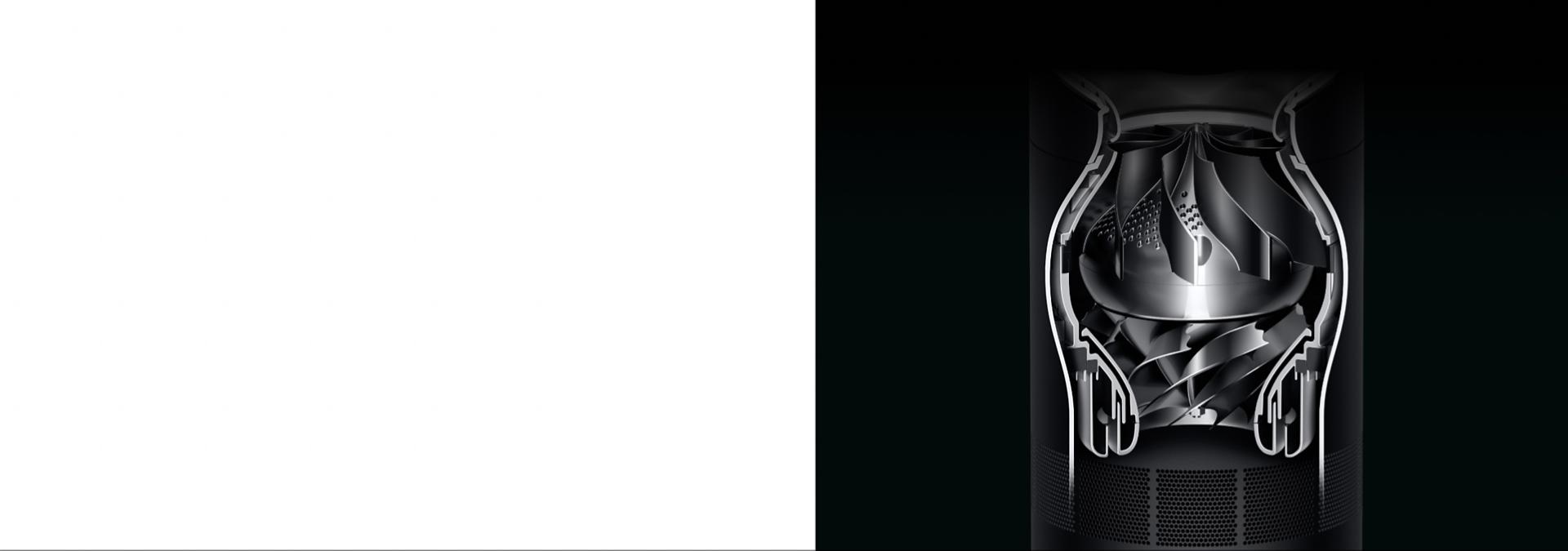 A Dyson Cool CF1 cutaway of the motor bucket.