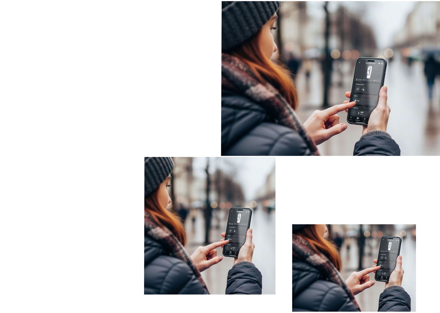 Dyson Hot+Cool HF1 Remote Link Pre-heat heater and cooling fan temperature is controlled remotely using the MyDyson app.