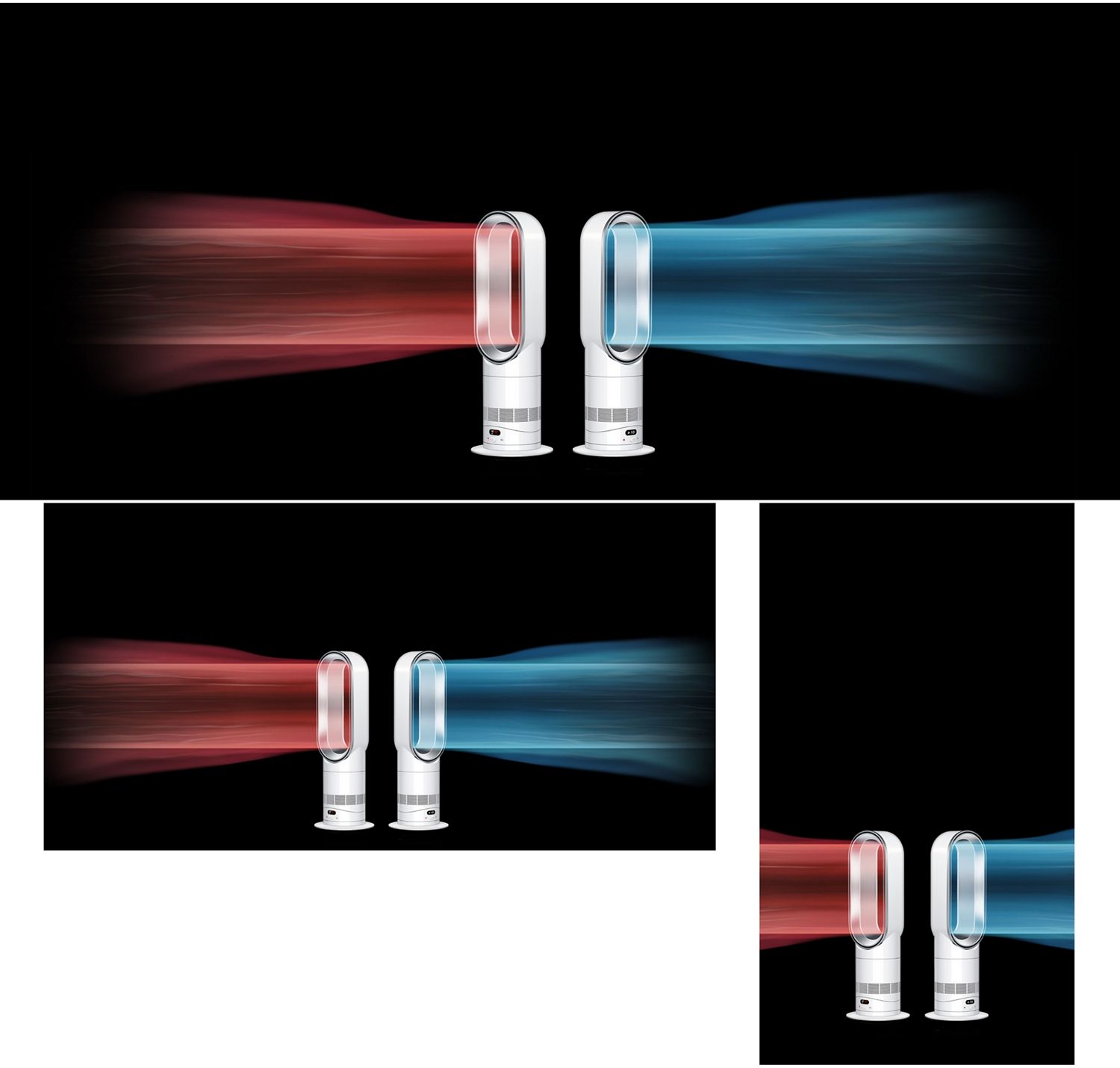 Dyson Hot+Cool HF1 Remote Link Pre-heat heater and cooling fan in both heating and cooling mode.
