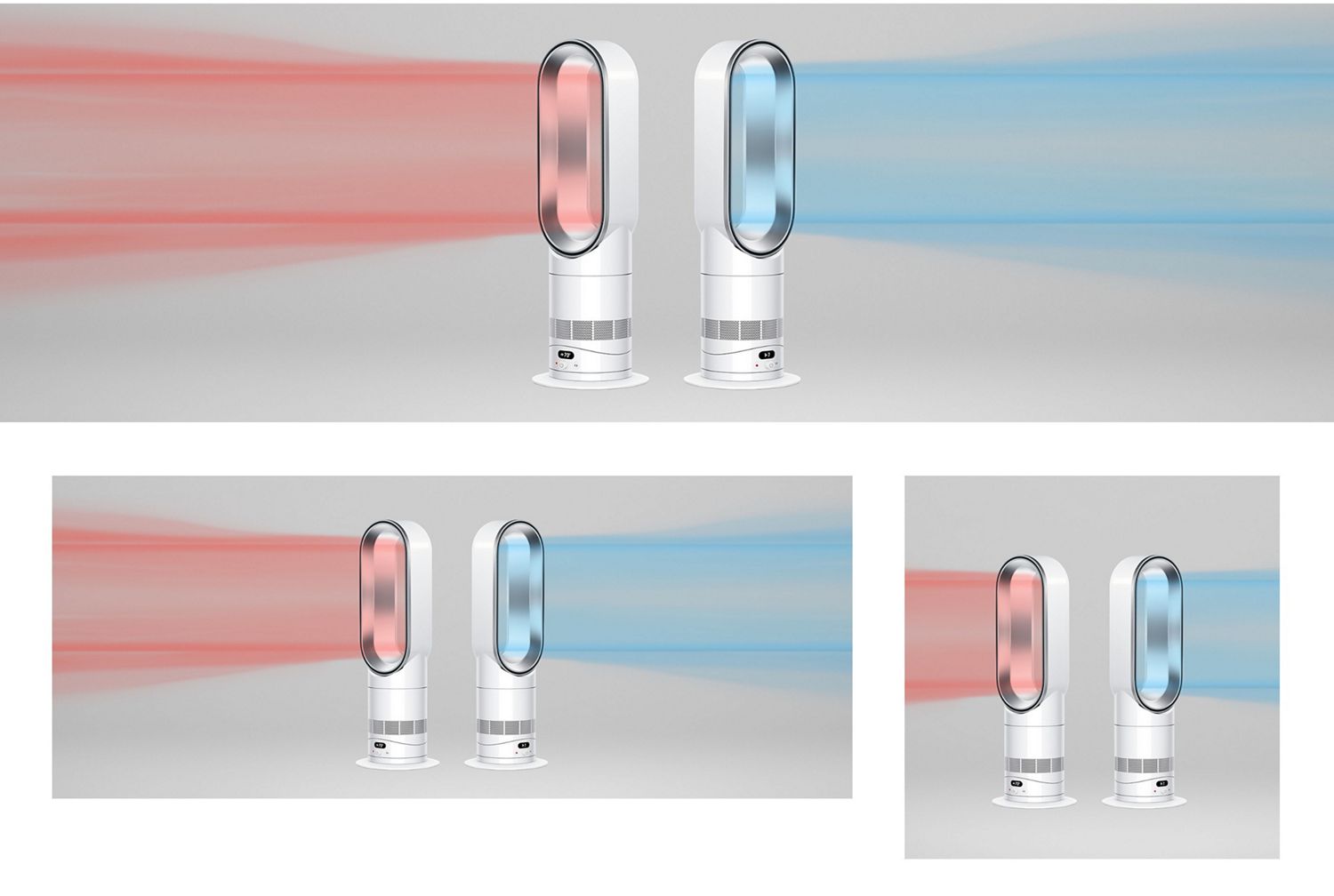 Dyson Hot+Cool HF1 Remote Link Pre-heat heater and cooling fan in both heating and cooling mode.
