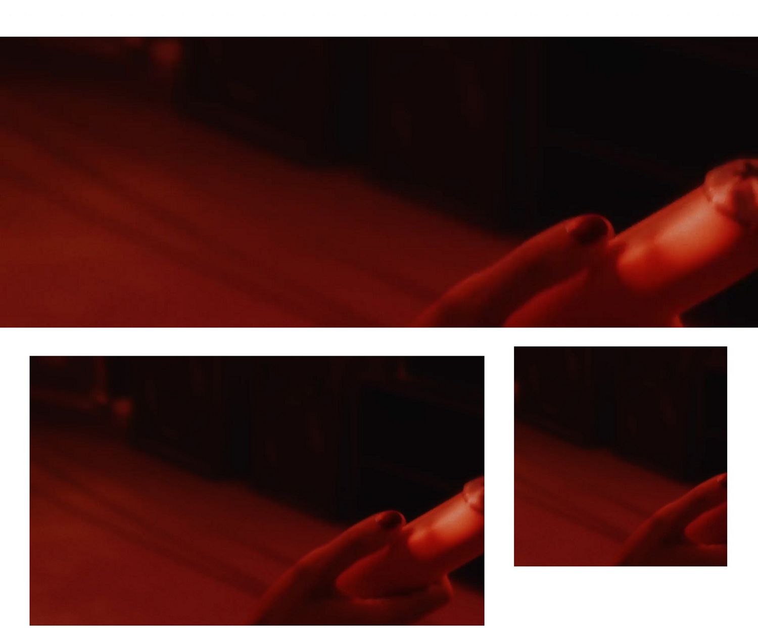 Dyson HushJet Mini Cool portable fan held in a hand in a club.