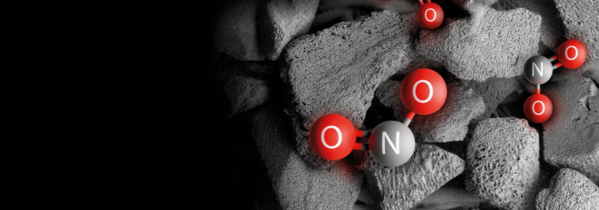 A representation of NO2 being captured by the Dyson HushJet Compact Purifier.