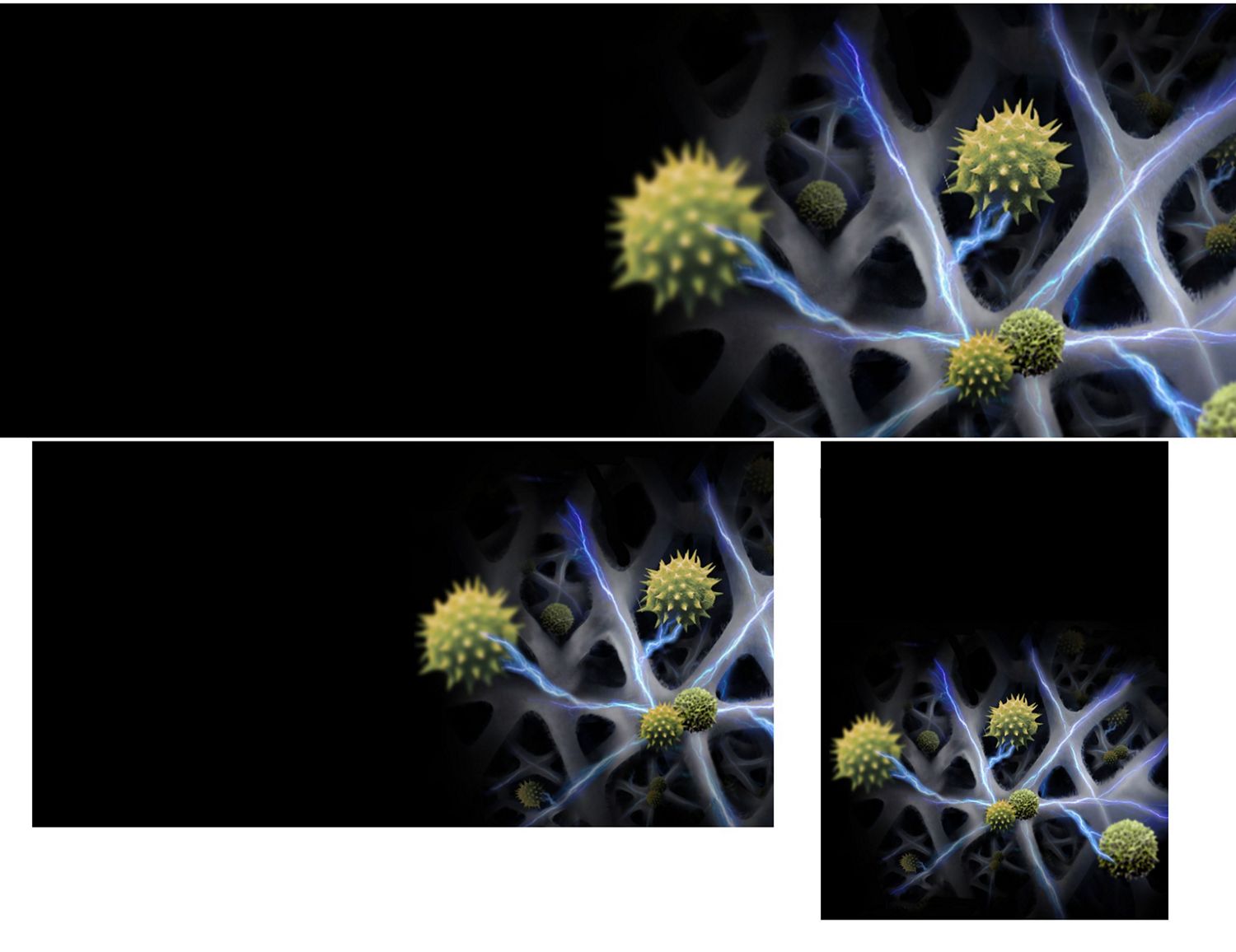 A representation of allergens being captured by the Dyson HushJet Compact Purifier. A representation of allergens being captured by the Dyson HushJet Compact Purifier.