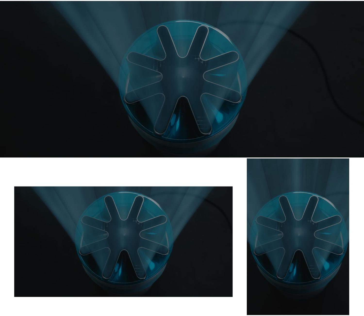 The Dyson HushJet Compact Purifier projects powerful yet quiet airflow.