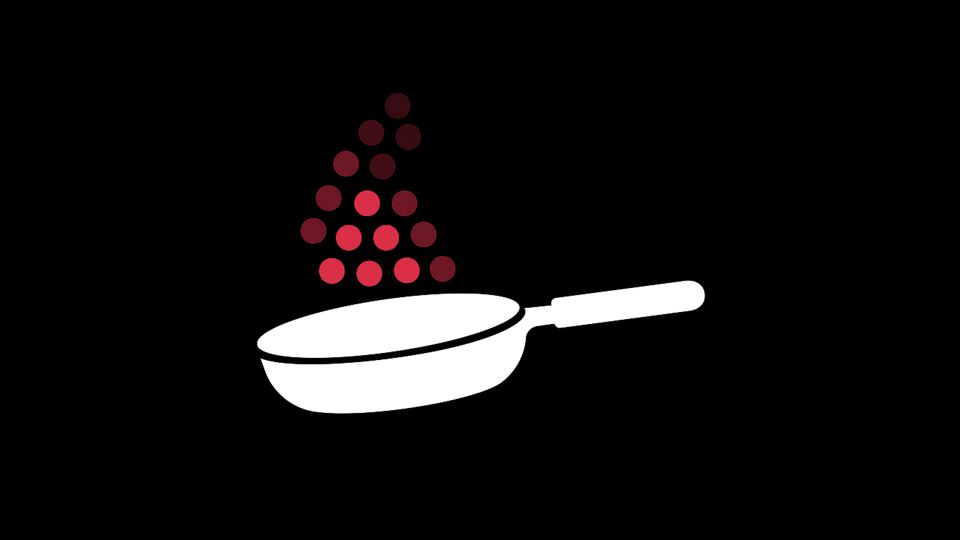 Bratpfannensymbol. Bratpfannensymbol.