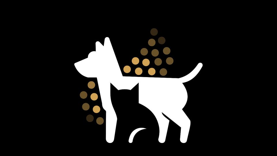 Katzen- und Hundesymbol. Katzen- und Hundesymbol.