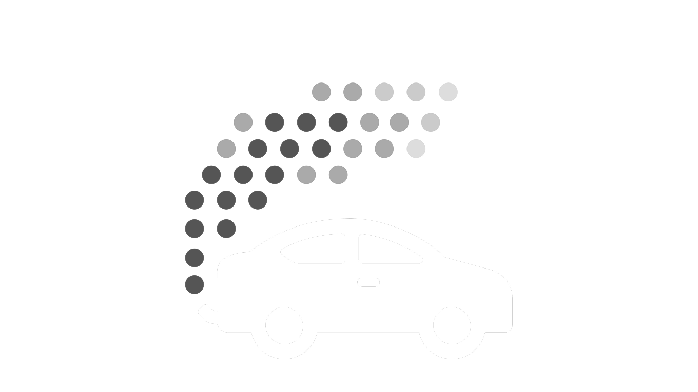 A car icon emits pollution from its exhaust.